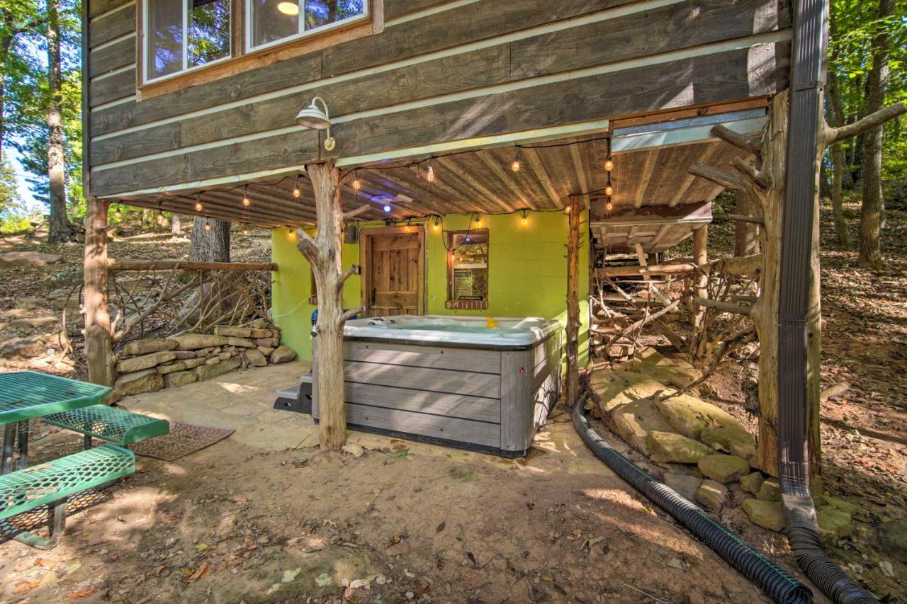 The Treehouse Cabin Creekside Home With Hot Tub! Summerville Exterior foto