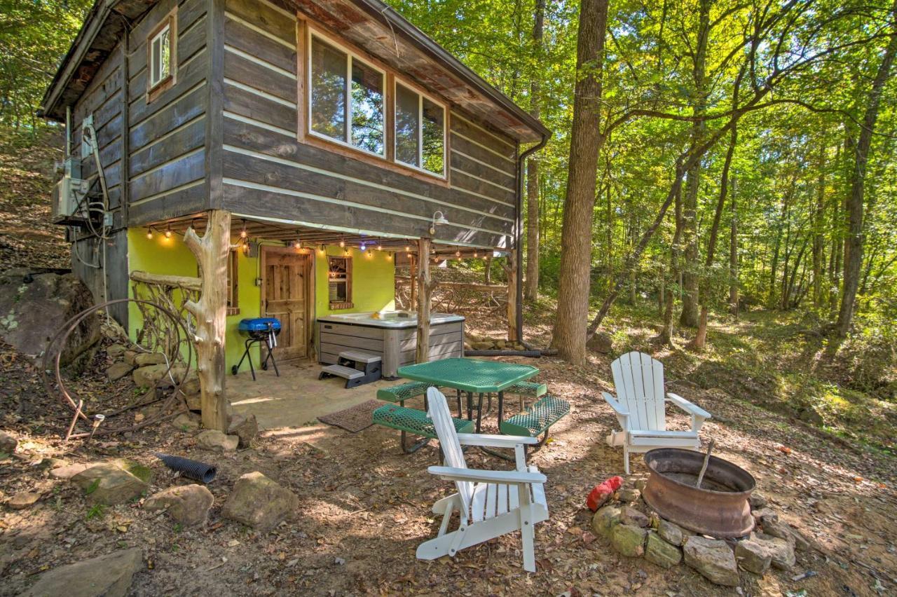 The Treehouse Cabin Creekside Home With Hot Tub! Summerville Exterior foto